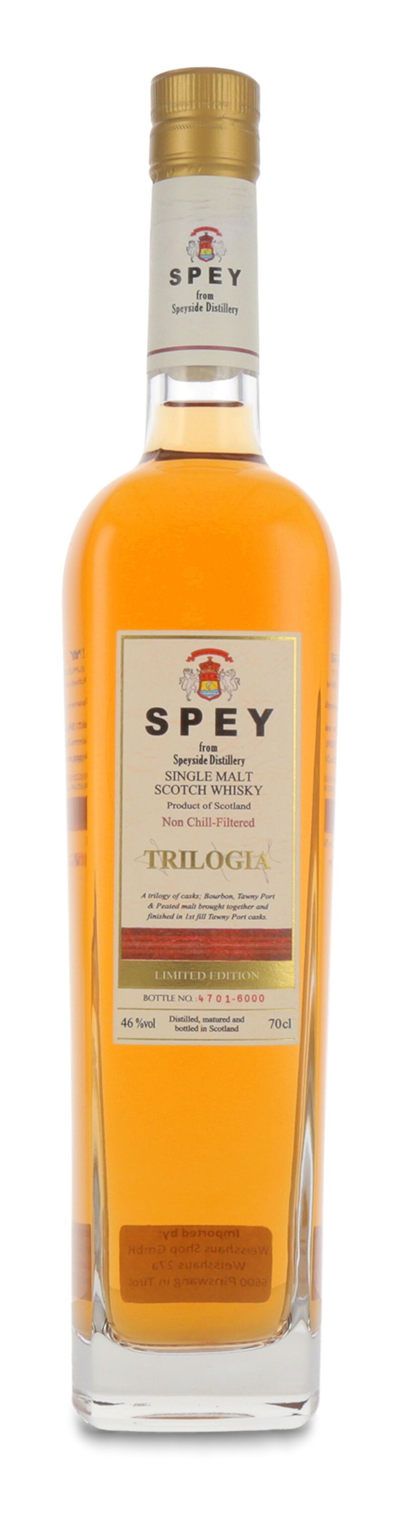 Spey Trilogia Whisky 46% vol. 0,70l B-Ware