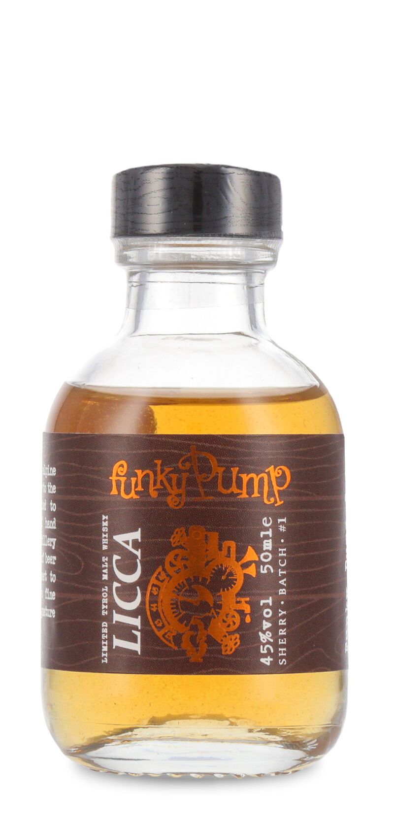 Funky Pump LICCA Sherry Batch #1 Limited Tyrol Malt Whisky 45% vol. 0,05ll Miniatur