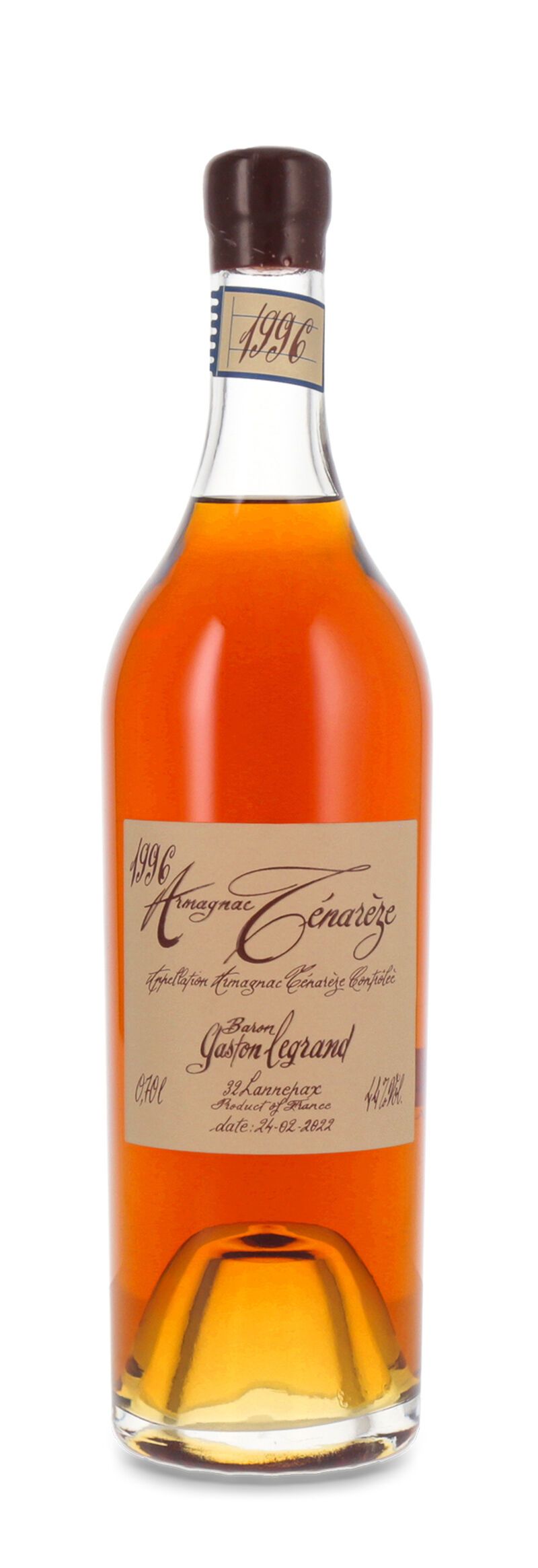 Lhéraud Tenareze Baron Gaston Legrand 1996 Armagnac 44% vol. 0,70l