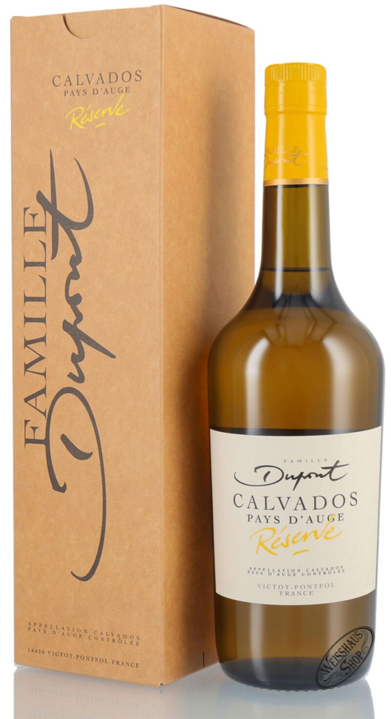 Dupont Pays d'Auge Réserve Calvados 42% vol. 0,70l Dupont Pays d'Auge Réserve Calvados 42% vol. 0,70l