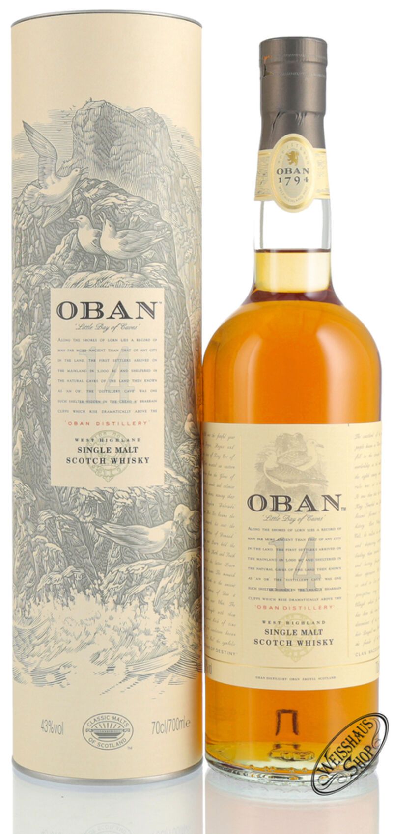 Oban 14 YO Whisky 43% vol. 0,70l