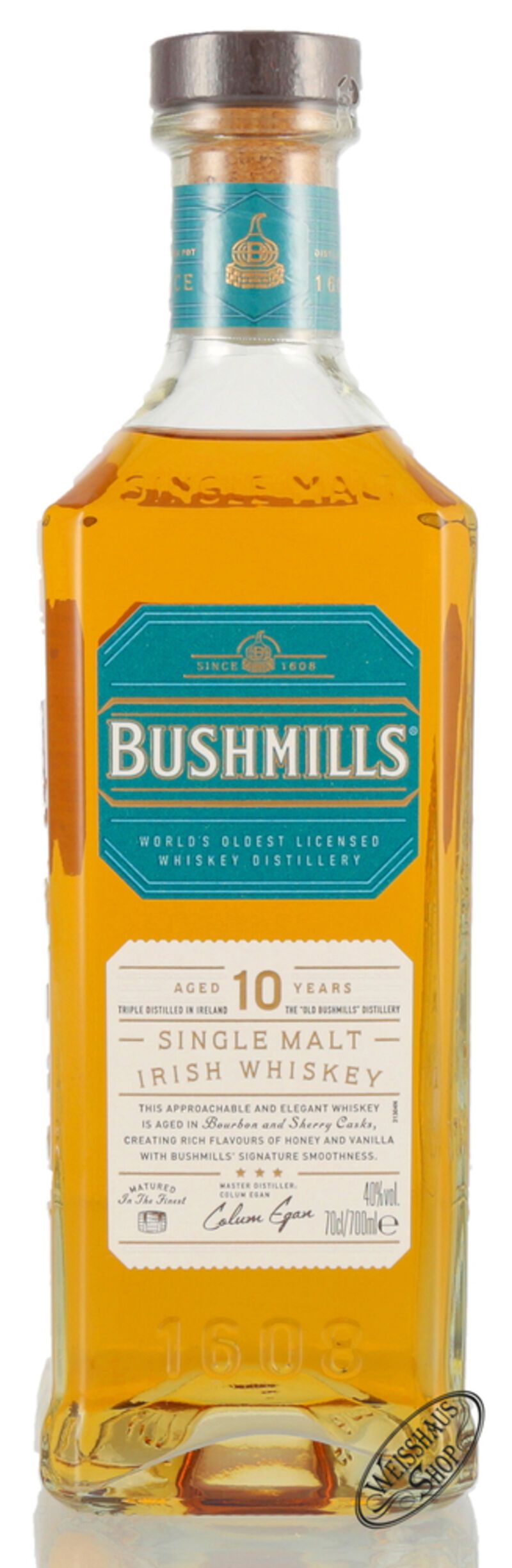 Bushmills 10 YO Irish Whiskey 40% vol. 0,70l Bushmills 10 YO Irish Whiskey 40% vol. 0,70l