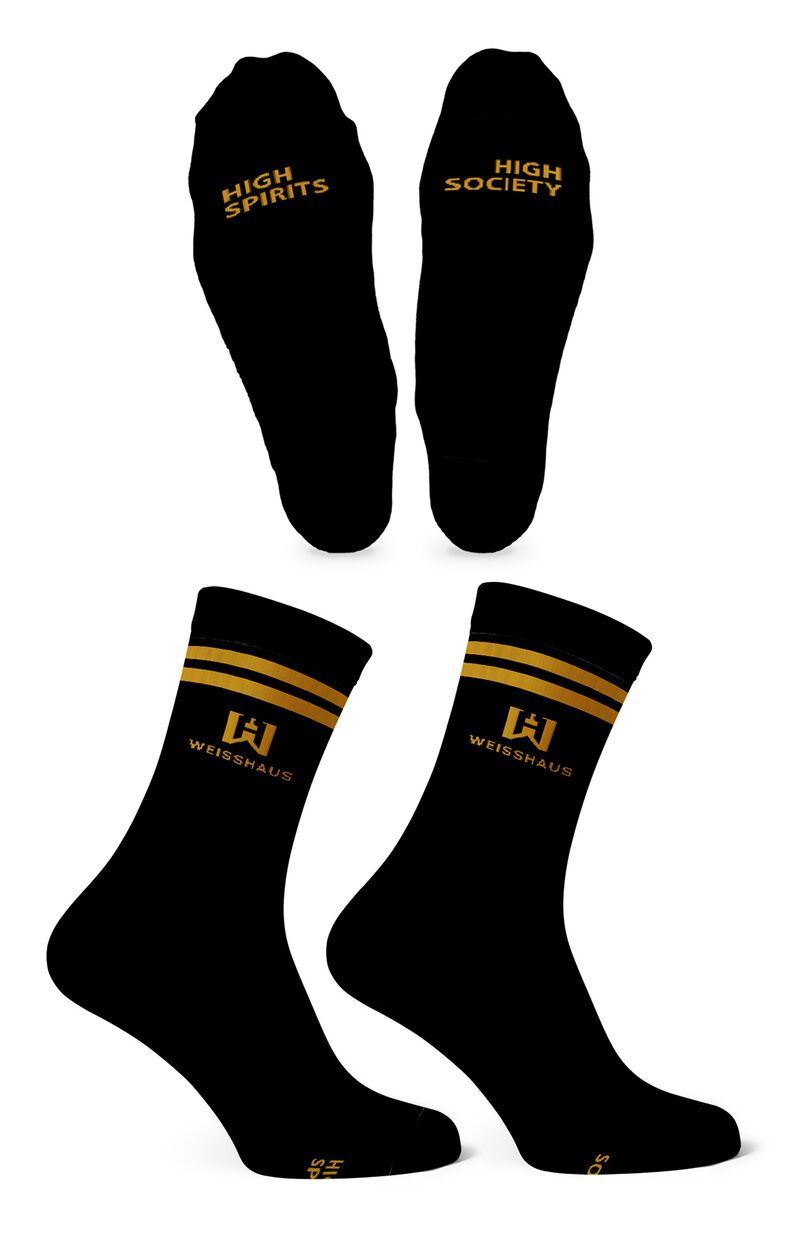 Weisshaus Sportsocken black