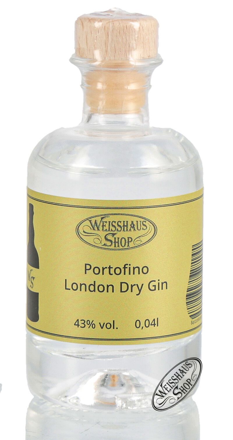 Portofino London Dry Gin 43% vol. 0,04l Weisshaus Sample Portofino London Dry Gin 43% vol. 0,04l Weisshaus Sample