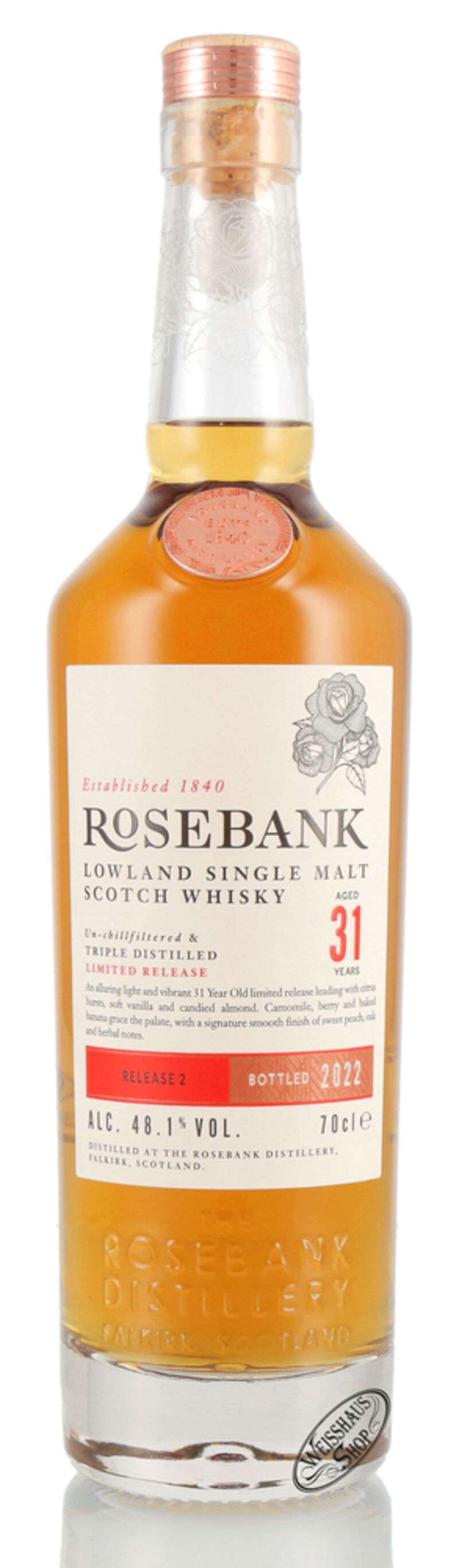 Rosebank 31 YO Whisky 48,1% vol. 0,70l