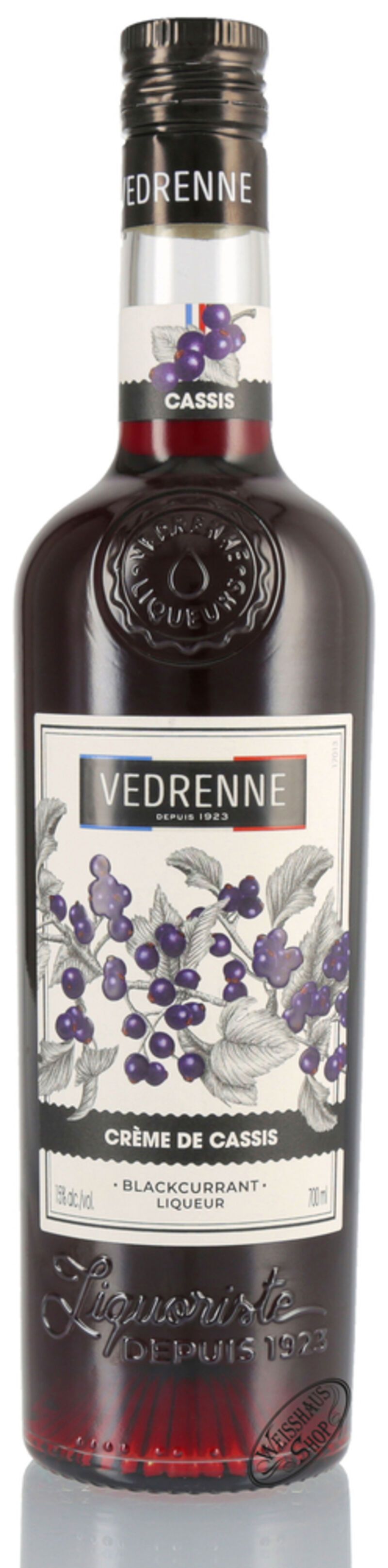 Vedrenne Liqueur Creme de Cassis 15% vol. 0,70l