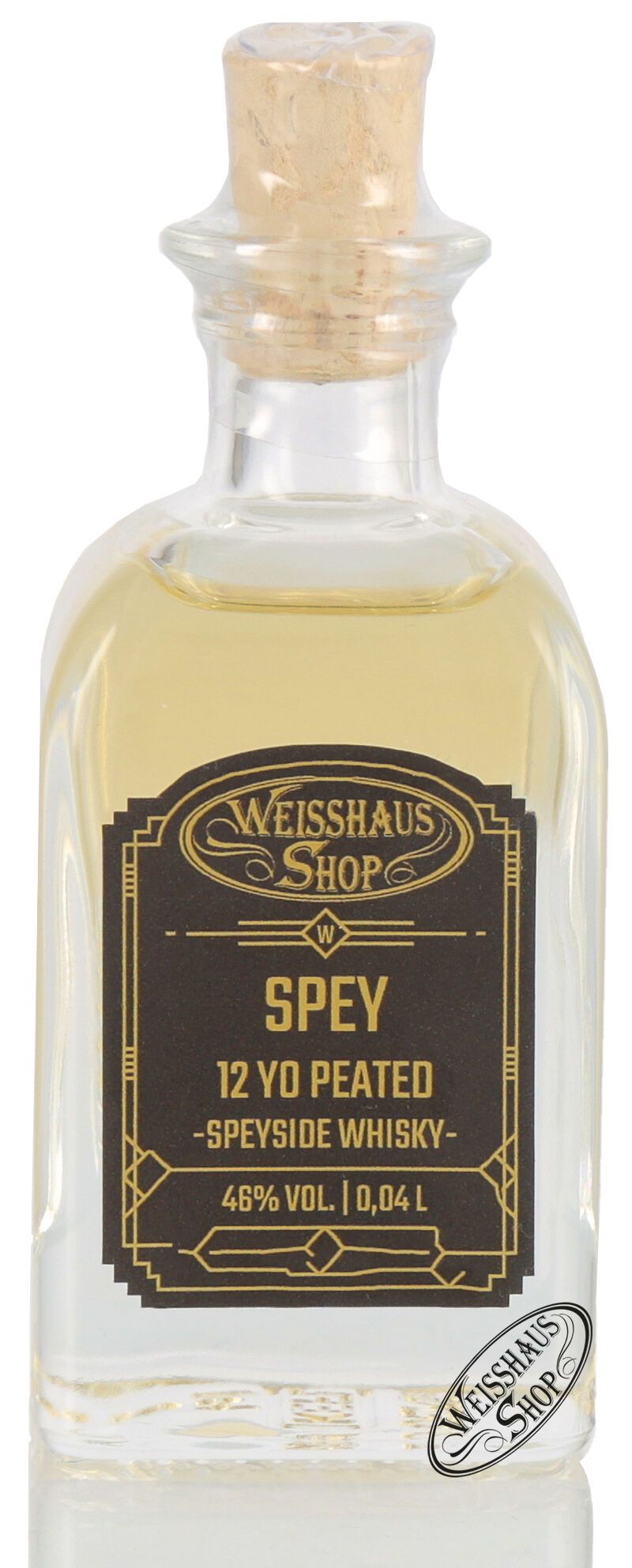 Spey 12 YO Peated Single Malt Whisky 46% vol. 0,04l Weisshaus Sample
