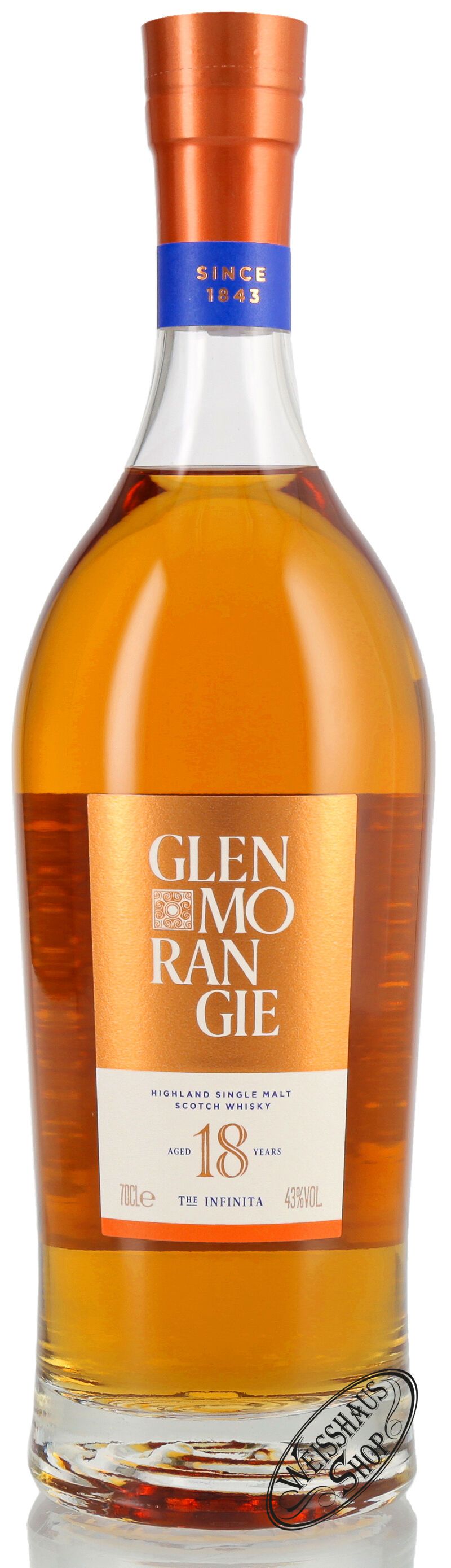 Glenmorangie 18 Years Old Single Malt Whisky 43% vol. 0,70l