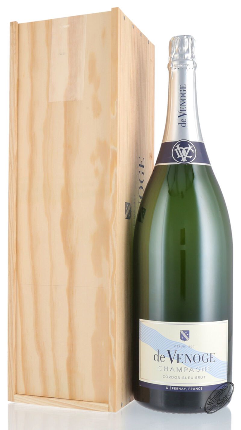 De Venoge Champagner Cordon Bleu Brut 12% vol. 3,0l Jéroboam De Venoge Champagner Cordon Bleu Brut 12% vol. 3,0l Jéroboam