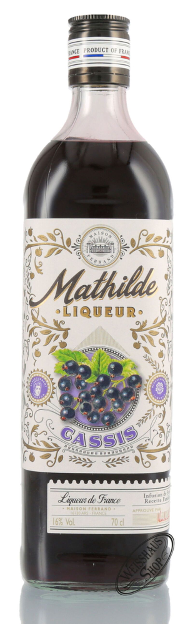 Mathilde Cassis Liqueur 16% vol. 0,70l | Weisshaus Shop