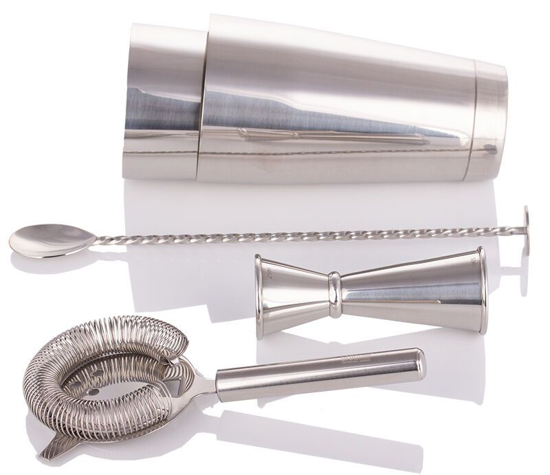Urban Bar 5 Piece Cocktail Set Stainless Steel