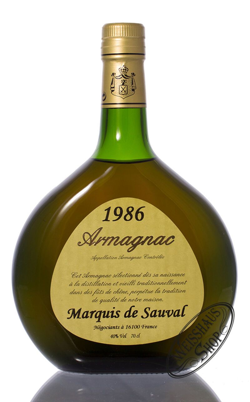 Marquis de Sauval Millésimé 1986 Armagnac 40% vol. 0,70l