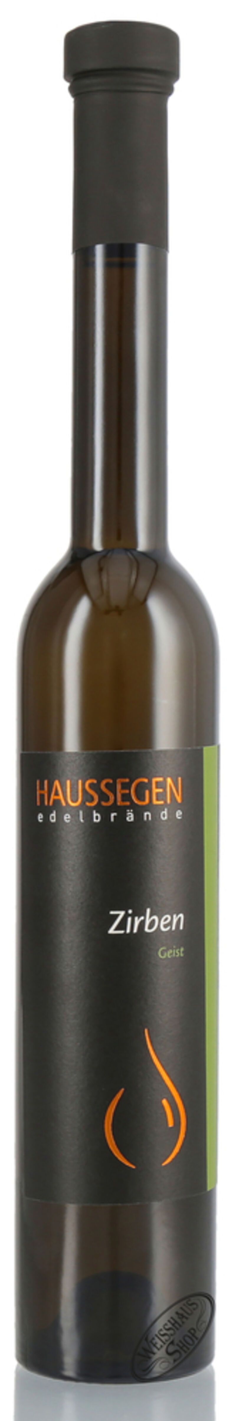 Haussegen Zirben Holz Geist 40% vol. 0,35l Haussegen Zirben Holz Geist 40% vol. 0,35l