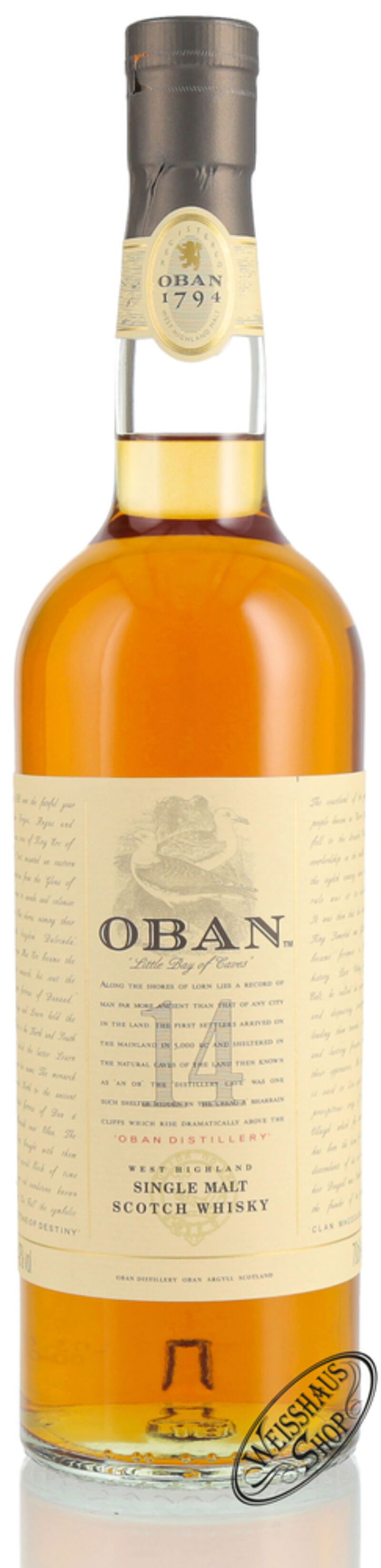 Oban 14 YO Whisky 43% vol. 0,70l
