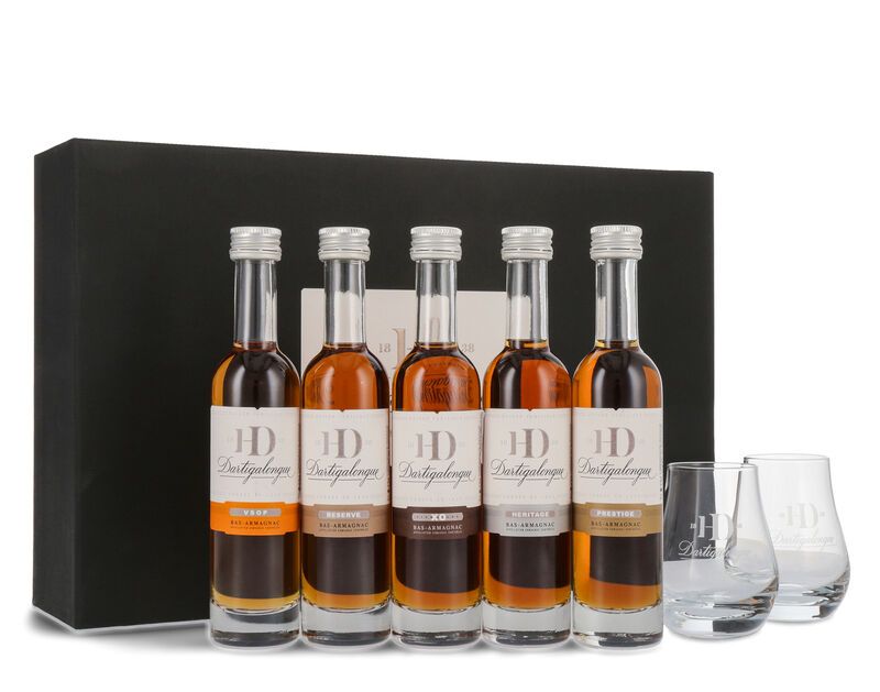 Dartigalongue Armagnac Geschenk-Set Experiences 42% vol. 5 x 0,10l