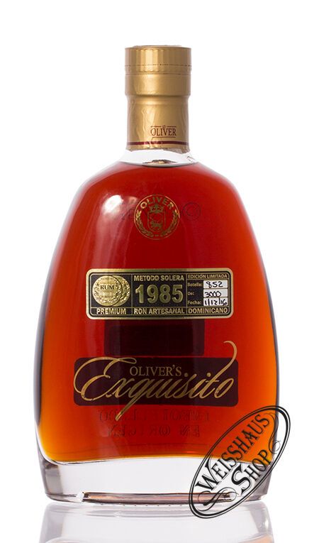 Oliver & Oliver Ron Exquisito Vintage 1985 Rum 40% vol. 0,70l Oliver & Oliver Ron Exquisito Vintage 1985 Rum 40% vol. 0,70l