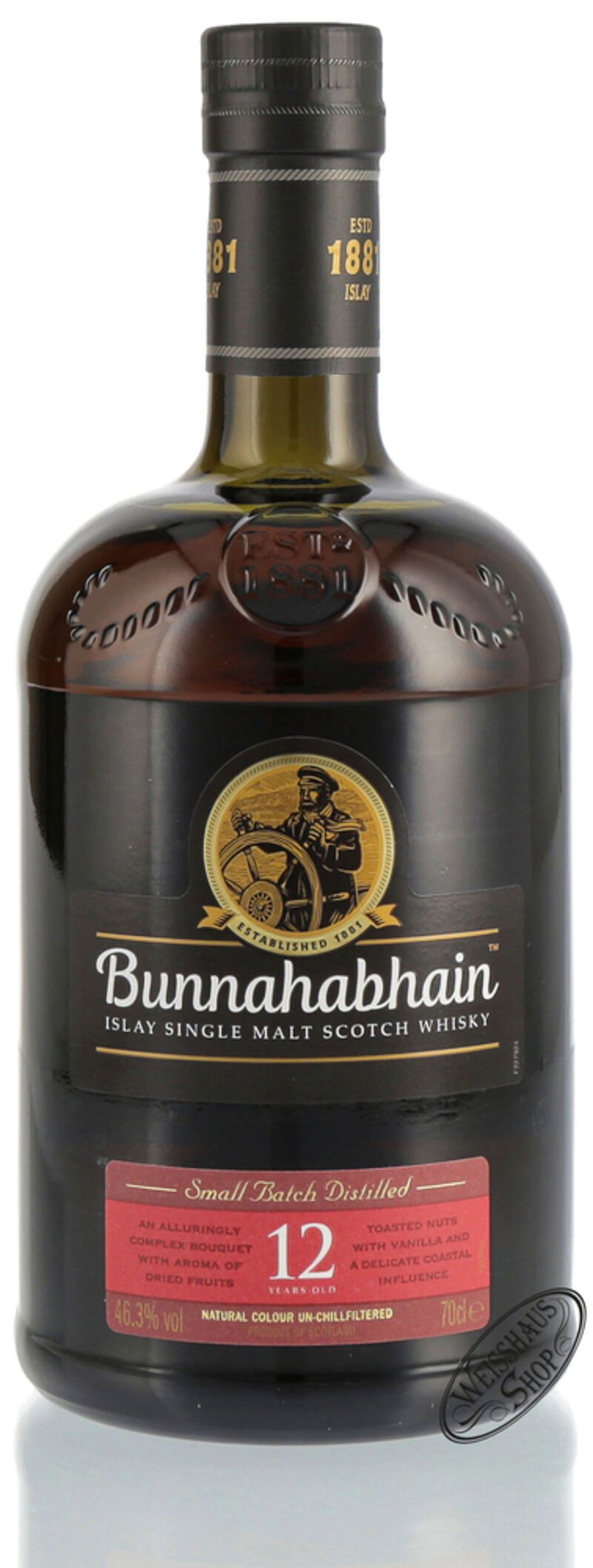 Bunnahabhain 12 YO Islay Single Malt Whisky 46,3% vol. 0,70l Bunnahabhain 12 YO Islay Single Malt Whisky 46,3% vol. 0,70l