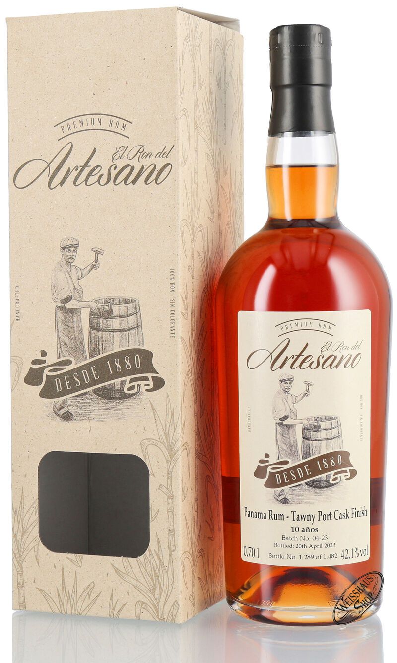 El Ron del Artesano 10 YO Tawny Port Cask Finish 42,1% vol. 0,70l El Ron del Artesano 10 YO Tawny Port Cask Finish 42,1% vol. 0,70l