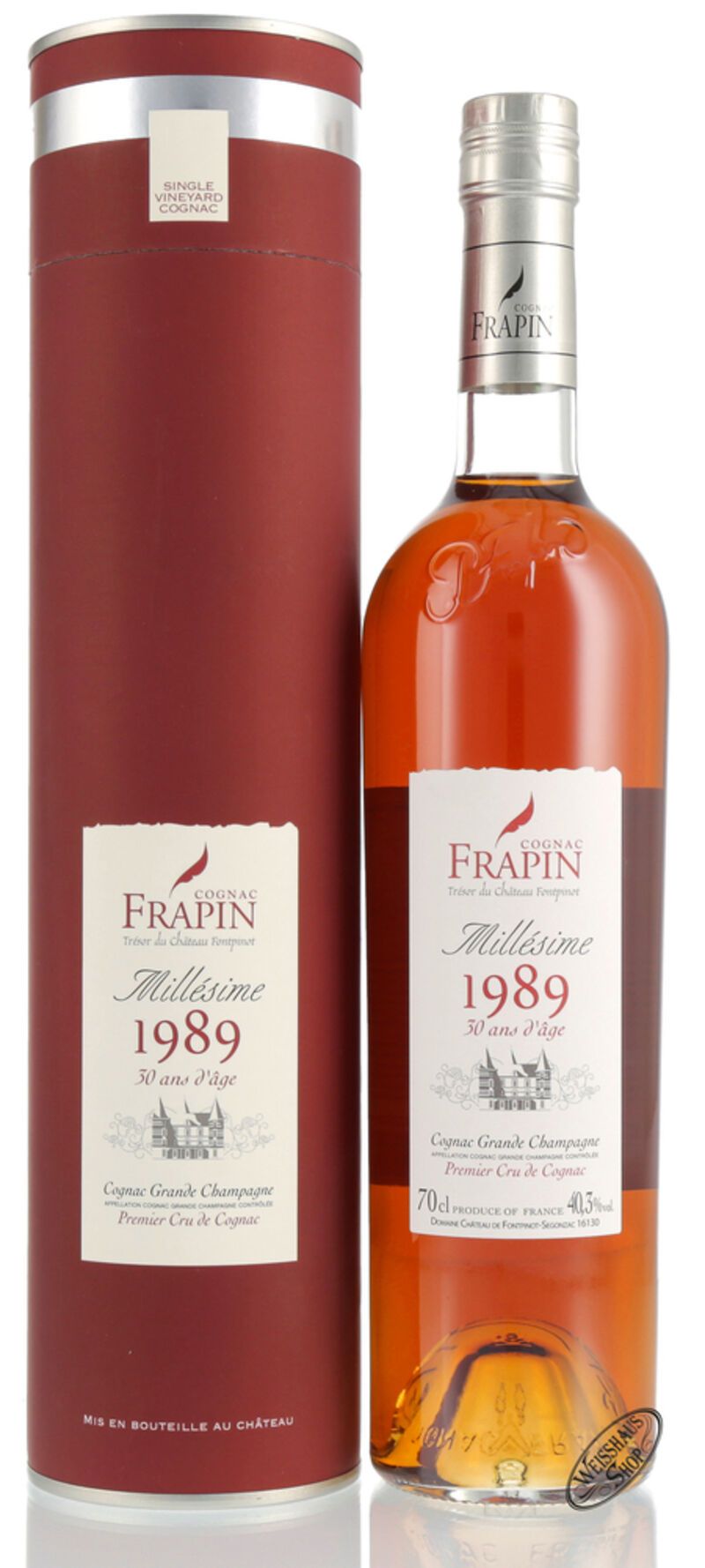 Frapin Millesime 1989 30 YO Cognac 40,3% vol. 0,70l Frapin Millesime 1989 30 YO Cognac 40,3% vol. 0,70l