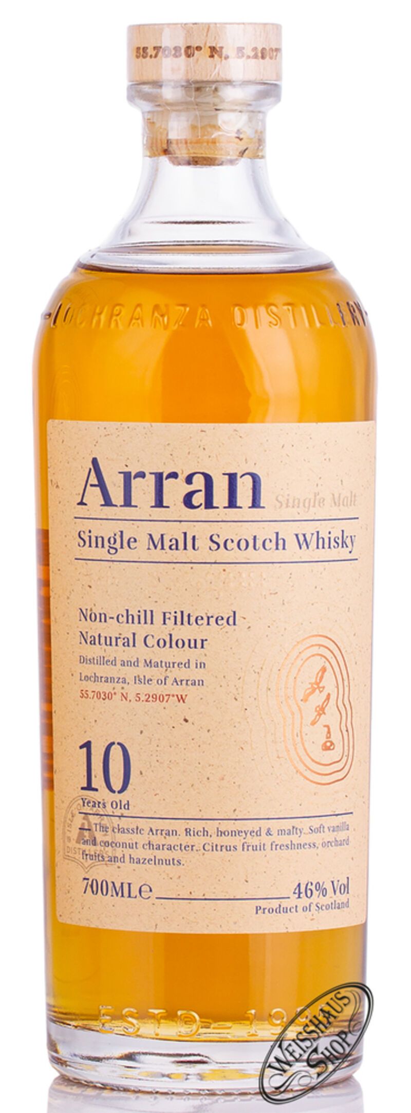 The Arran 10 YO Single Malt Whisky 46% vol. 0,70l B-Ware