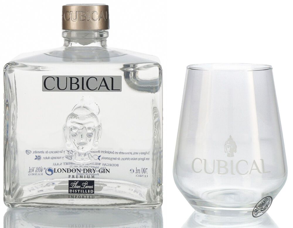 Cubical by Botanic Premium London Dry Gin Geschenk-Set 40% vol. 0,70l Cubical by Botanic Premium London Dry Gin Geschenk-Set 40% vol. 0,70l