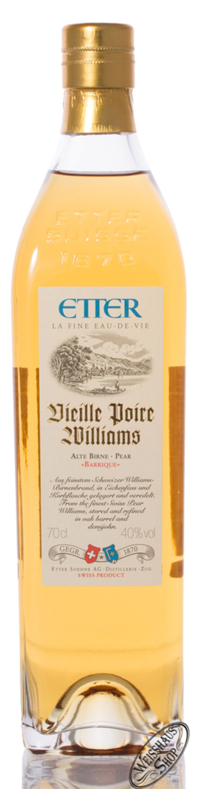 Etter Vieille Poire Williams Brand 40% vol. 0,70l Etter Vieille Poire Williams Brand 40% vol. 0,70l