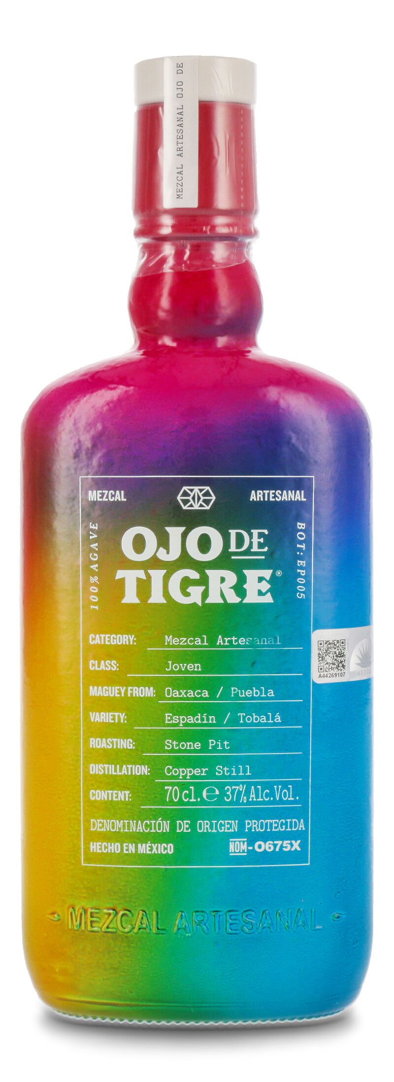 Ojo de Tigre Artisanal Pride Mezcal 37% vol. 0,70l Ojo de Tigre Artisanal Pride Mezcal 37% vol. 0,70l