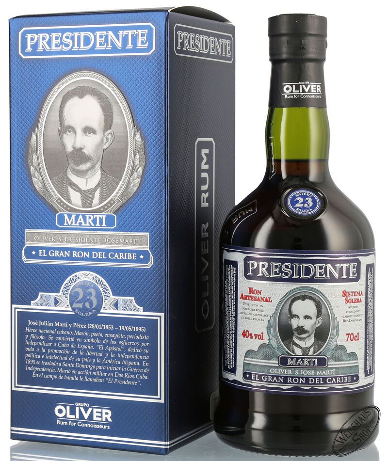 Presidente Marti 23 YO Rum 40% vol. 0,70l Presidente Marti 23 YO Rum 40% vol. 0,70l