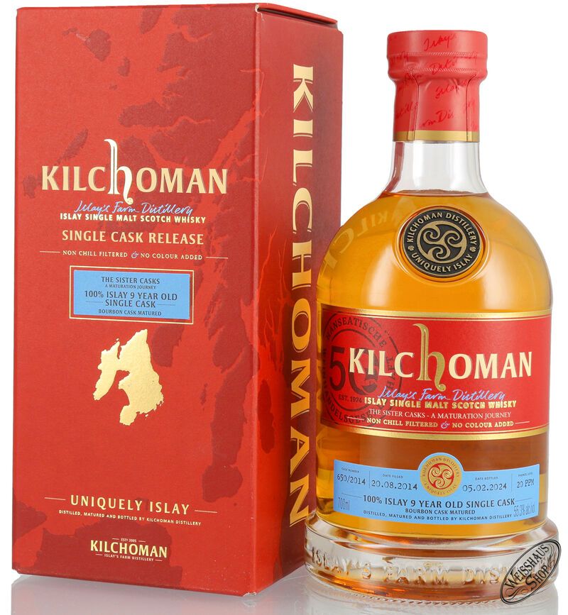 Kilchoman Vintage 2014 Bourbon Cask Islay Whisky 55,3% vol. 0,70l Kilchoman Vintage 2014 Bourbon Cask Islay Whisky 55,3% vol. 0,70l
