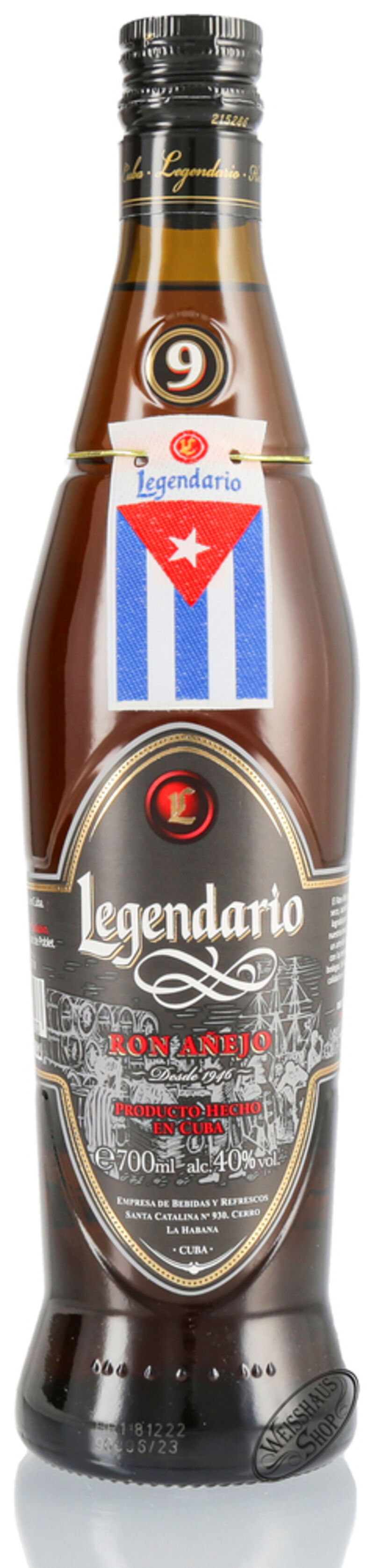 Legendario Ron Anejo 40% vol. 0,70l Legendario Ron Anejo 40% vol. 0,70l