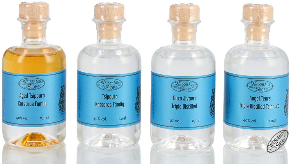 Taste and Match - Katsaros 4 x 0,04l Weisshaus Sample Set