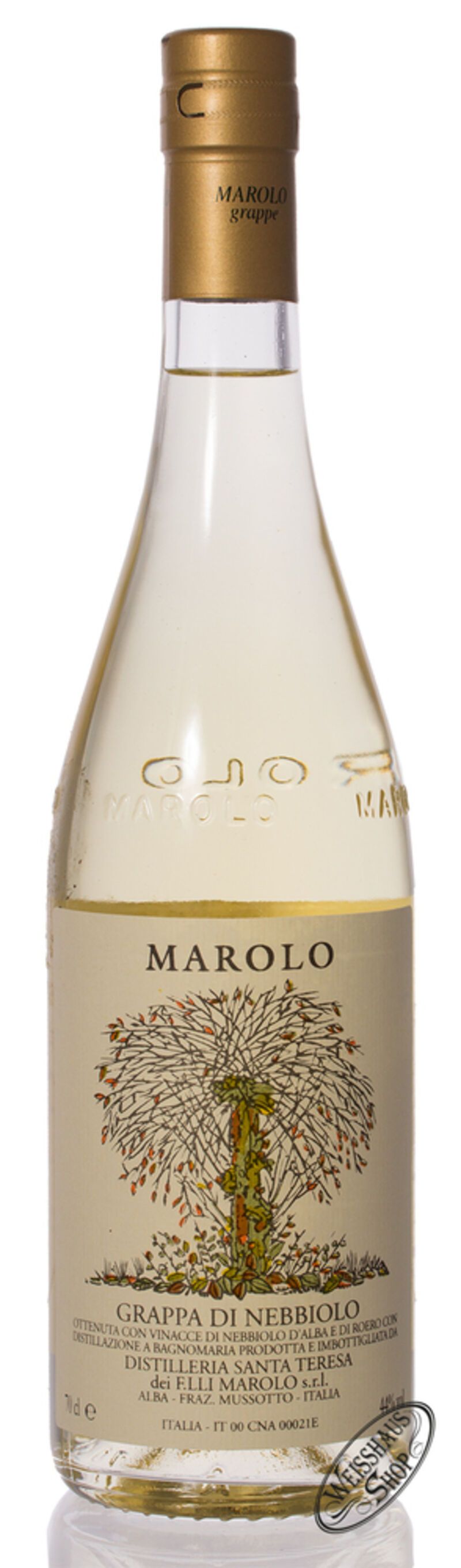Marolo Grappa di Nebbiolo Invecchiato 44% vol. 0,70l