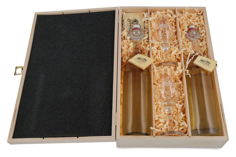 Prinz Geschenk-Set "Holzfass-Duo" 41% vol. 2 x 0,50l