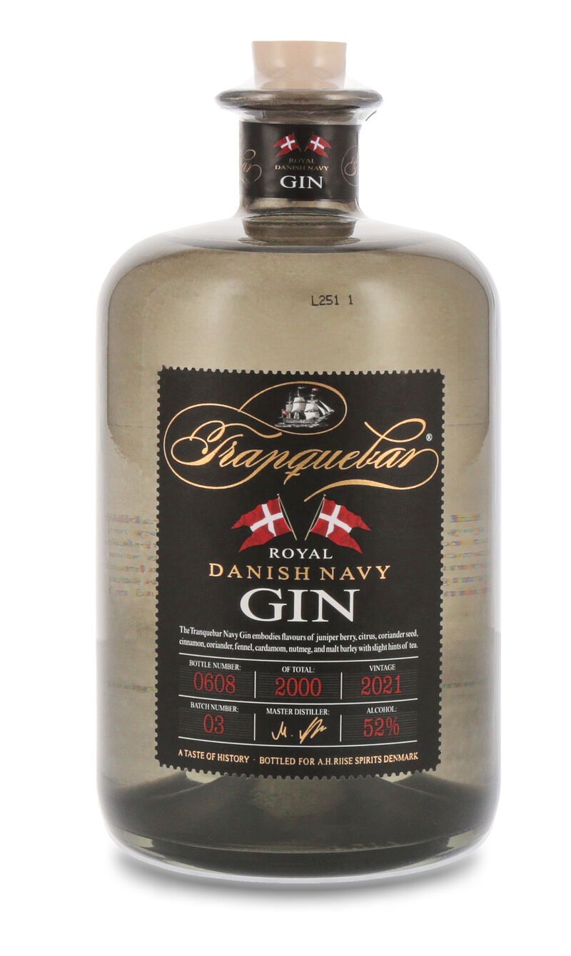 Tranquebar Royal Danish Navy Gin 52% vol. 0,70l