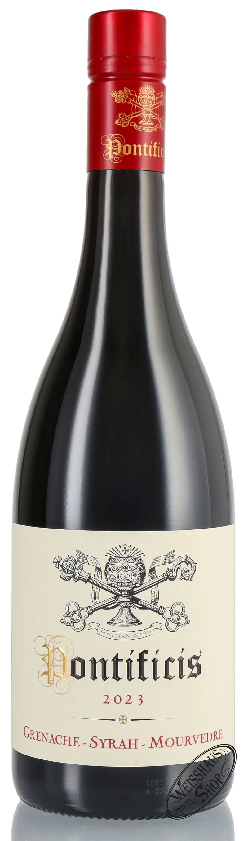 Abbots & Delaunay Pontificis rouge GSM 2023 14% vol. 0,75l Abbots & Delaunay Pontificis rouge GSM 2023 14% vol. 0,75l