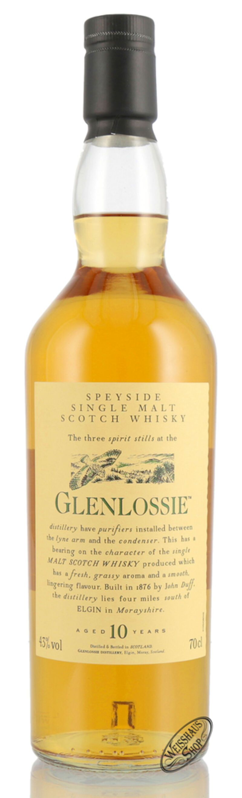 Glenlossie 10 YO Flora & Fauna Whisky 43% vol. 0,70l Glenlossie 10 YO Flora & Fauna Whisky 43% vol. 0,70l