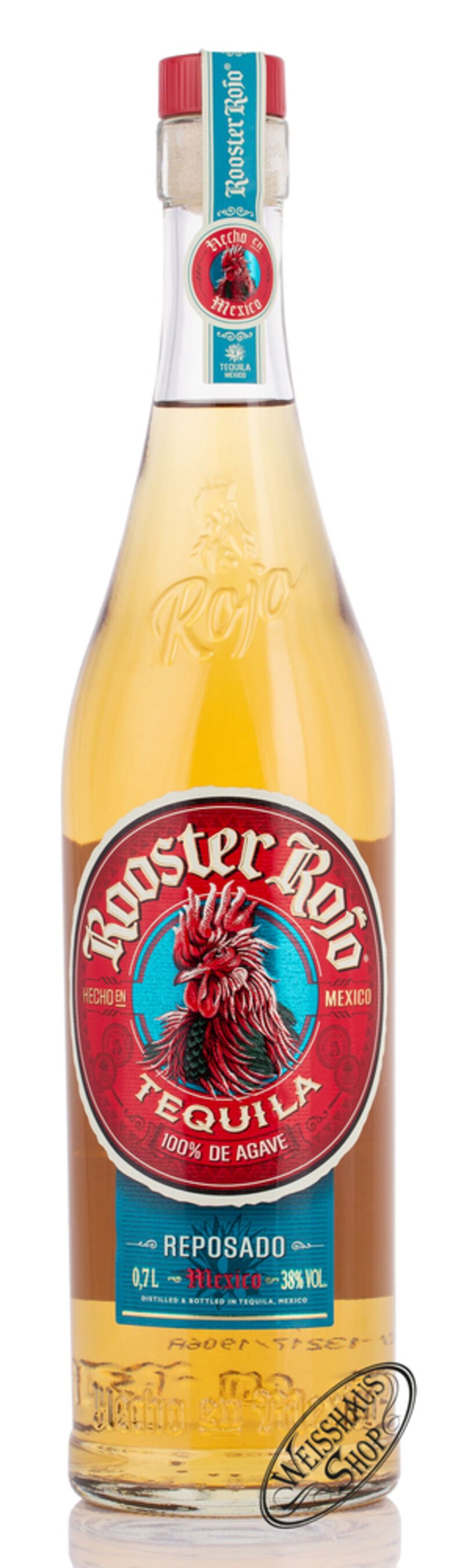 Rooster Rojo Tequila Reposado 38% vol. 0,70l Rooster Rojo Tequila Reposado 38% vol. 0,70l