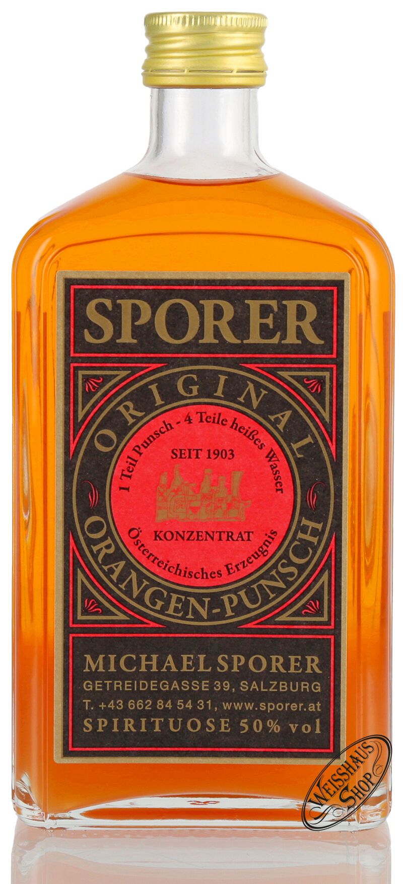 Sporer Orangen Punsch 50% vol. 0,50l Sporer Orangen Punsch 50% vol. 0,50l