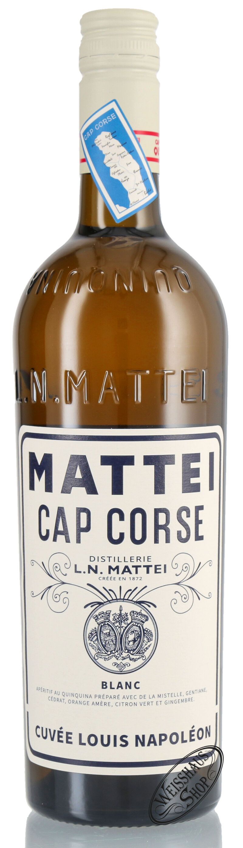 L.N. Mattei Cap Corse Grande Réserve Quinquina Blanc 17% vol. 0,75l