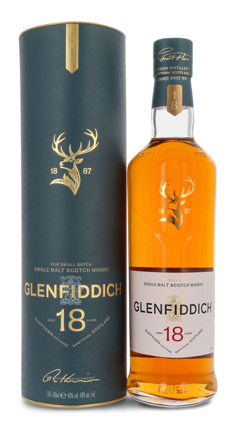 Glenfiddich 18 YO Single Malt Whisky 40% vol. 0,70l