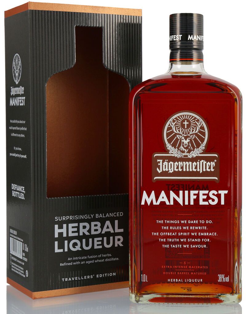 Jägermeister Manifest 38% vol. 1,0l