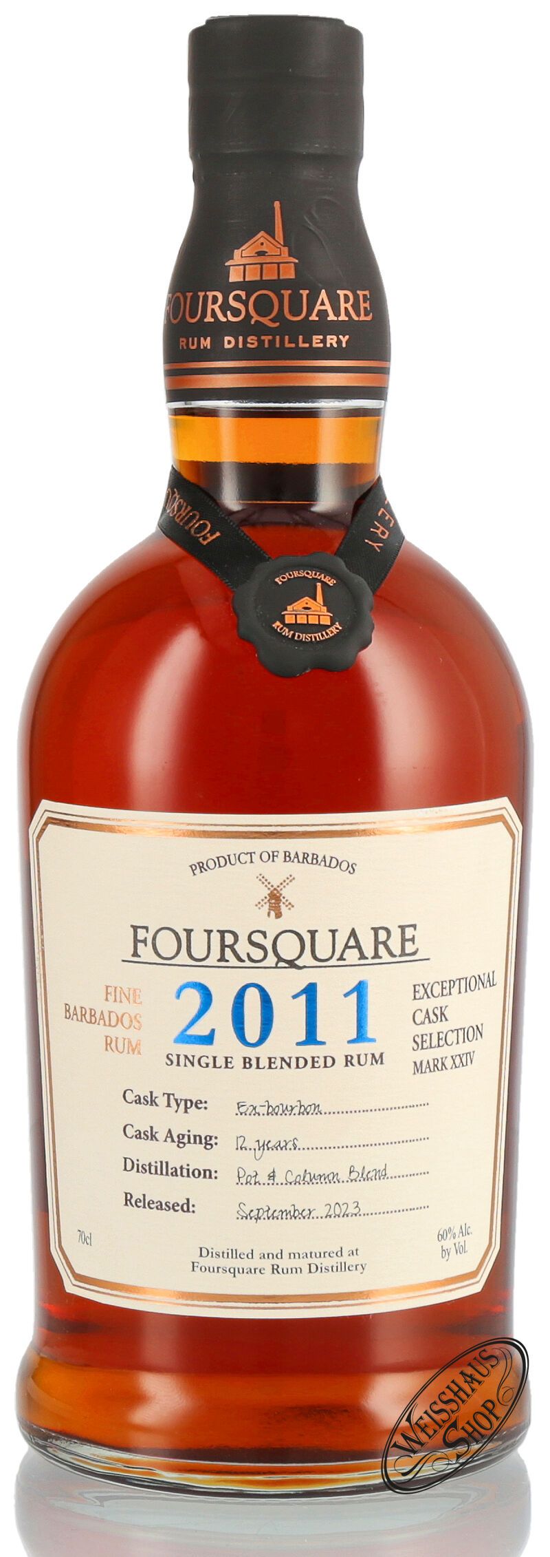 Foursquare Cask Strength Rum 2011 60% vol. 0,70l Foursquare Cask Strength Rum 2011 60% vol. 0,70l