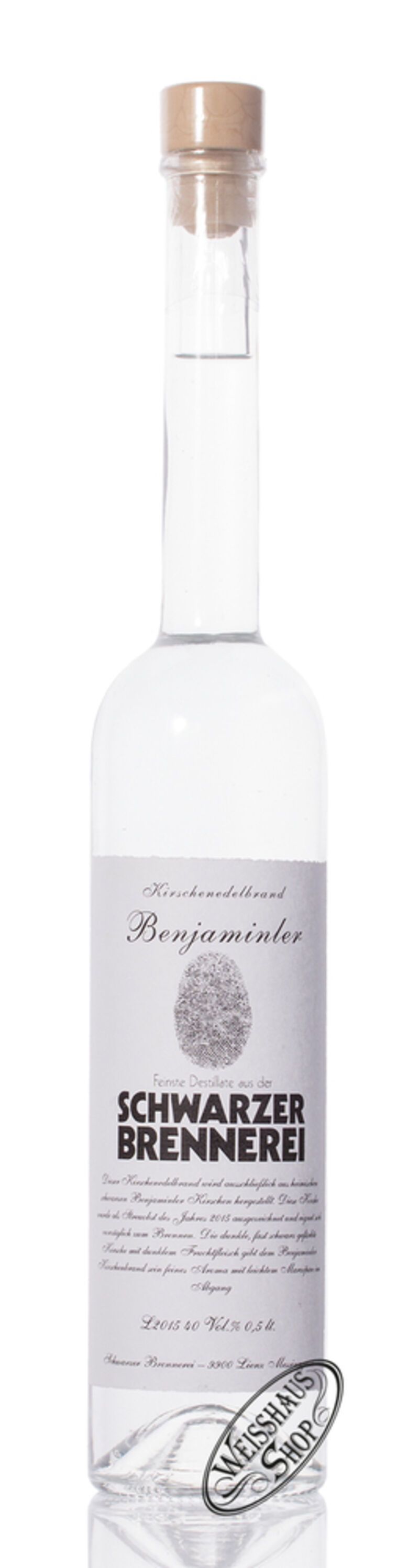Schwarzer Kirsche Benjaminler 40% vol. 0,50l