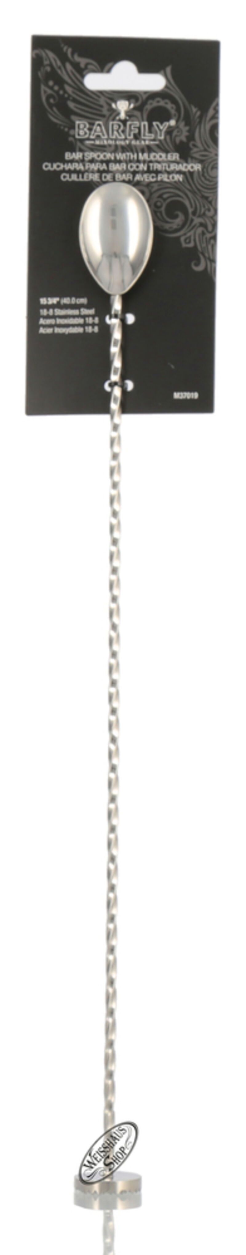 Barfly Muddler End Mixing Spoon 40cm Stainless Steel Barfly Muddler End Mixing Spoon 40cm Stainless Steel