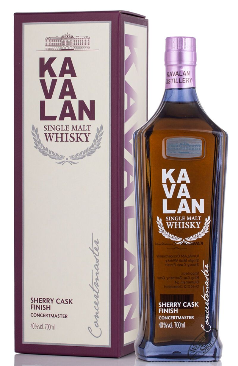 Kavalan Concertmaster Single Malt Whisky Sherry Cask Finish 40% vol. 0,70l