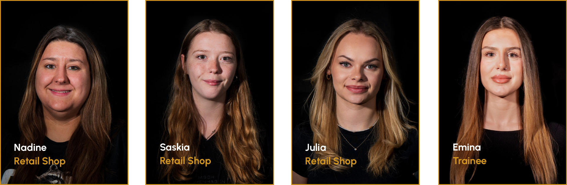 Nadine, Saskia, Julia, Emina