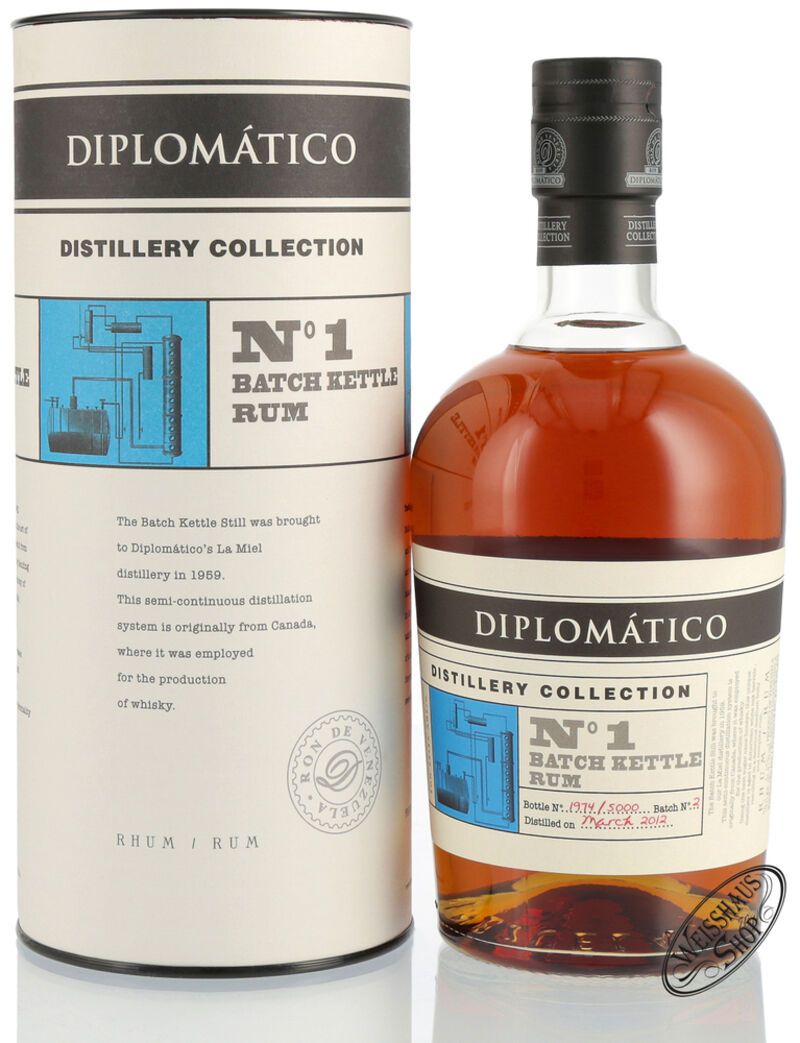 Diplomatico TDC Batch No. 1 Kettle 47% vol. 0,70l Diplomatico TDC Batch No. 1 Kettle 47% vol. 0,70l
