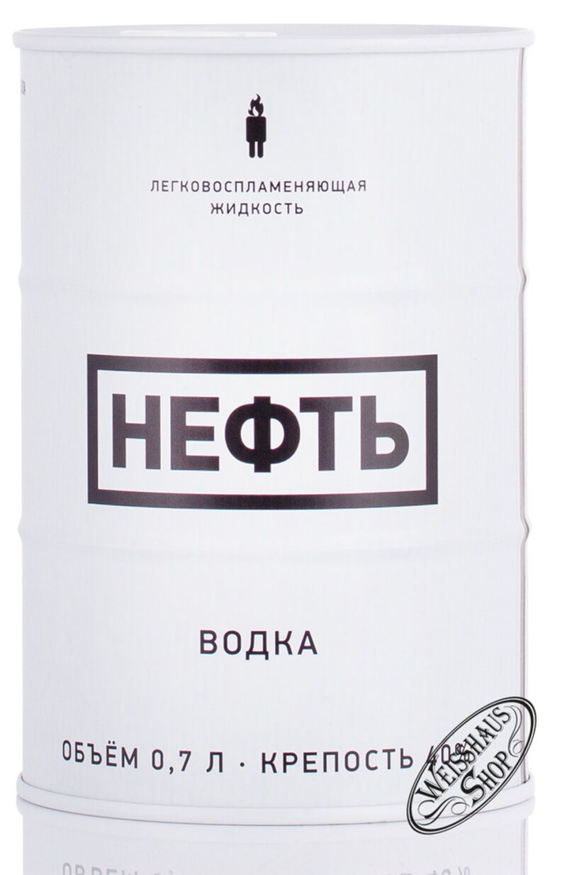 Neft White Barrel Vodka 40% vol. 0,70l B-Ware