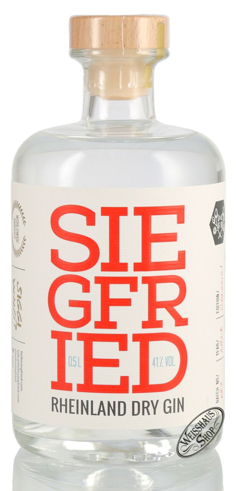 Siegfried Rheinland Dry Gin 41% vol. 0,50l