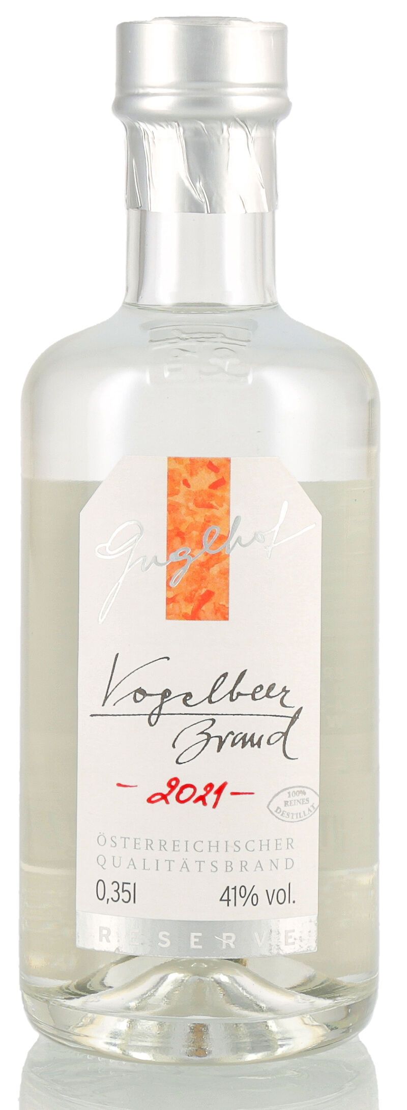 Guglhof Vogelbeer Brand 41% vol. Jahrgangsbrand 0,35l Guglhof Vogelbeer Brand 41% vol. Jahrgangsbrand 0,35l